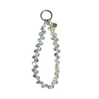 Брелок с бисером на запястье - шикарный держатель ключей для женщин Clear