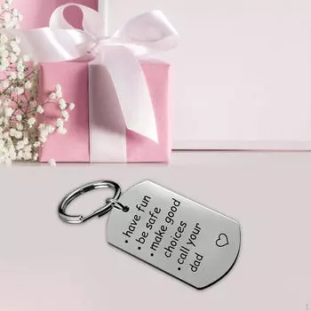 Брелок с брелоком для папы, отца, аксессуары, значимый универсальный прочный подарок на день рождения