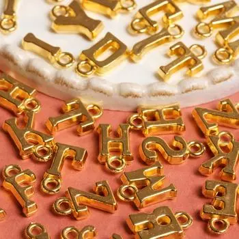 Брелок с буквами алфавита AZ, 20 шт., аксессуары ручной работы, подвески, ручная работа, сделай сам, 14–16 мм*8–9 мм, модные украшения, акриловые подвески, аксессуары розового золота