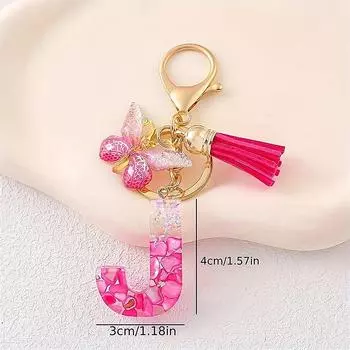 Брелок с буквами AZ, металлический держатель, подвеска, брелок для ключей для женщин, автомобильный брелок, простая буква, имя, брелок, подарок на вечеринку, ювелирные изделия