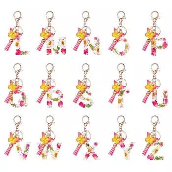 Брелок с буквами AZ, металлический держатель, подвеска, брелок для ключей для женщин, автомобильный брелок, простая буква, имя, брелок, подарок на вечеринку, ювелирные изделия