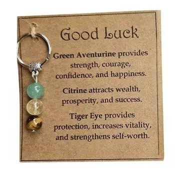 Брелок с целебным драгоценным камнем, брелок, для нового будущего, мужества, защиты, любви к себе, хрустальный подарок A