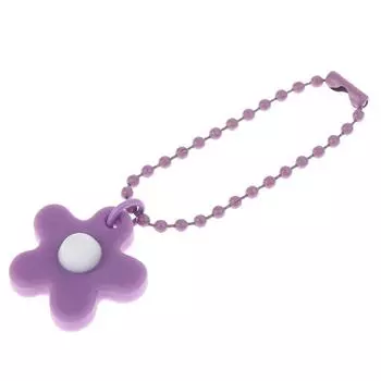 Брелок с цветком подсолнуха, женский автомобильный ключ, аксессуары, рюкзак, подвеска, орнамент фиолетовый
