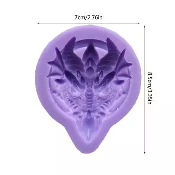 Брелок с драконом для головы, силиконовая эпоксидная форма, брелок для ключей, кулон, форма для изготовления ювелирных изделий для подарка на День святого Валентина