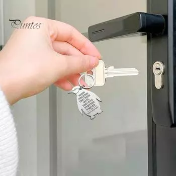 Брелок с гравировкой «Ты мой пингвин» из зеркально-полированной нержавеющей стали, устойчивый к ржавчине, эмоциональный дизайн, подарок для пары Penguin