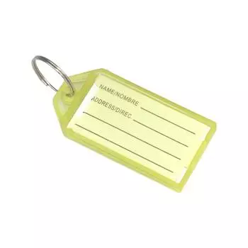 Брелок с именем, бирка для багажа, брелок с карточкой, брелок для ключей, брелок для чемодана красный