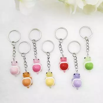 Брелок с изображением черепахи из мультяшной смолы, светящийся в темноте, цветной брелок с черепахой, аксессуары для рюкзака, подарок для подруги зелёный