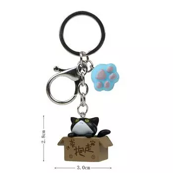 Брелок с изображением котенка из мультфильма, креативный, просит обнять, брелок с изображением кота, держатель для ключей в машину, рюкзак, подвеска, украшение, сумка, аксессуары для ключей A5