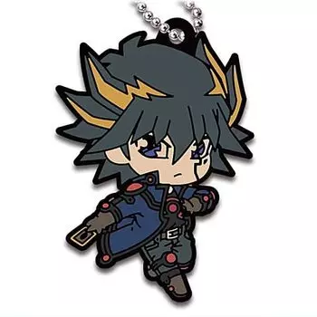 Брелок с изображением прошлых героев серии Defo Yusei Gacha Gacha Capsule Игрушечный мул! Yu-Gi-Oh! [3. Фудо] (Отдельный предмет)