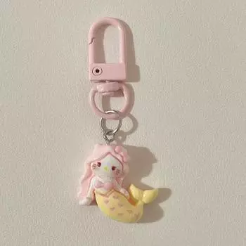 Брелок с изображением русалки из мультфильма, милый креативный кулон-брелок для куклы, изысканный кавайный рюкзак, украшения, аксессуары, подарки