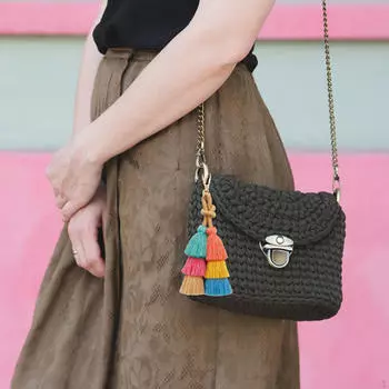 Брелок с кисточкой, аксессуары, автомобильные подвески, плетеный привлекательный брелок ручной работы с подвеской на руку