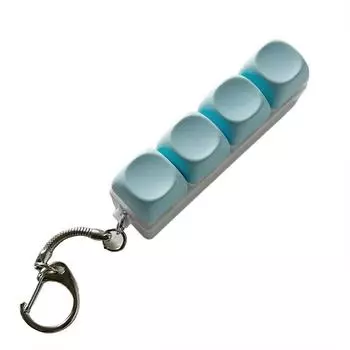 Брелок с клавиатурой для снятия стресса 4/9 кнопочная игрушка Расслабляющая и тихая механическая клавиатура Легко снимать Перенастраивать