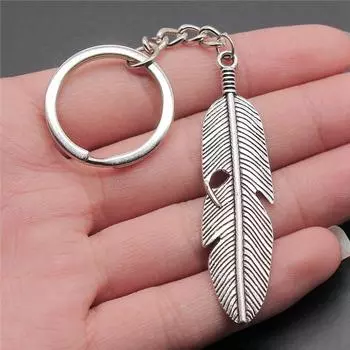 Брелок с крыльями ангела и перьями, женские украшения, свадебные креативные, дешевые, милые вещи A14-1pcs-26x23mm