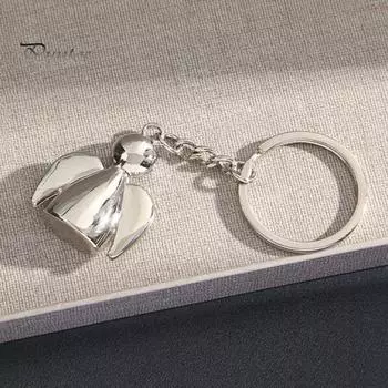 Брелок с крыльями ангела, прочный цинковый сплав, держатель для ключей, сумка для скалолазания, походов, путешествий, рюкзак, подвесное украшение, подвеска серебряный