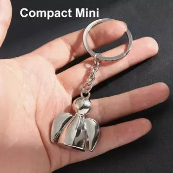 Брелок с крыльями ангела, прочный цинковый сплав, держатель для ключей, сумка для скалолазания, походов, путешествий, рюкзак, подвесное украшение, подвеска серебряный