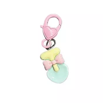 Брелок с милым мультяшным кроликом, милый брелок с бантом и цветком, креативный кулон для рюкзака, украшения, аксессуары, подарки для пары