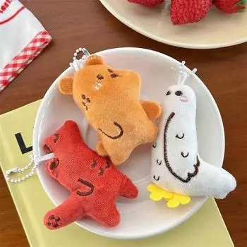 Брелок с мультяшным животным, плюшевая сумка, брелок, украшения, подвесной орнамент