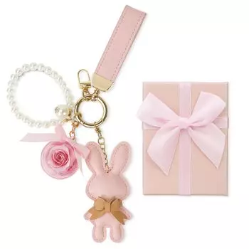 Брелок с неувядающим цветком, милый кулон в виде кролика, цветы, которые никогда не завянут, подарок для женщин, подруг, девушки, жены, подарок на годовщину, Белый день, день