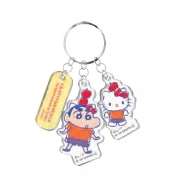Брелок с персонажами Crayon x Sanrio, акриловый узор A S8347751 [Sunstar Stationery] Shin-chan