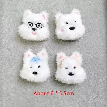 Брелок с плюшевой собакой из мультфильма, креативная плюшевая игрушка в виде животного, милый щенок, кукла, брелок для рюкзака, украшения, аксессуары, подарки A2