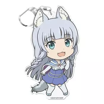 Брелок с подставкой Kemonomichi Puni. Поднятие флага Shigure! Колле!