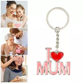 Брелок с подвеской для мамы и папы, праздничный декоративный подвесной тканевый брелок с алфавитным узором, сумка, очаровательный рюкзак C