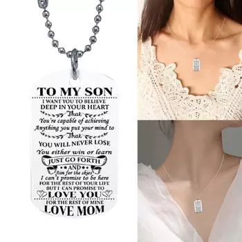 Брелок с подвеской в стиле милитари из нержавеющей стали, аксессуары для дома One Size