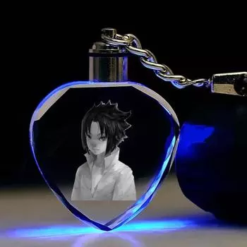 Брелок Саске/Итачи/Какаши, двухсторонний акриловый мультяшный брелок, кулон, аксессуары