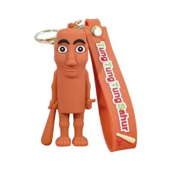 Брелок Shanhaijing абстрактный дизайн деревянная палочка человеческое любопытство охота брелок рюкзак кулон One Size