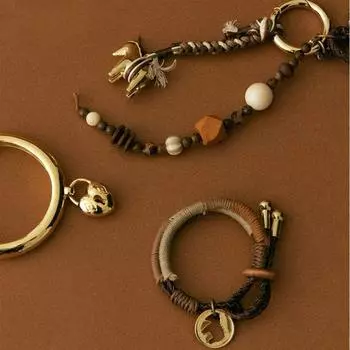 Брелок-скульптура в виде монеты Троянский конь, плетеный вручную, простой высококачественный браслет из слоновой кости с фруктами