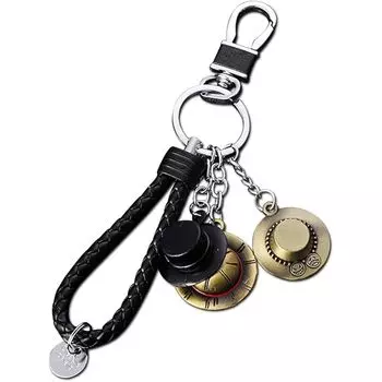 Брелок соломенная шляпа череп сумка брелок персонаж металлический сплав популярное украшение аниме мо товары стильный милый подарок на день рождения [WISHOW] золотой