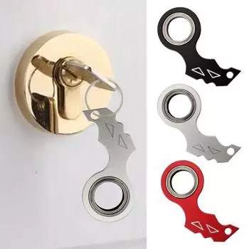 Брелок-спиннер, гаджет-брелок, игрушка, карманный металлический кончик пальца, снятие стресса и анти-тревога, сенсорные игрушки для подростков чёрный