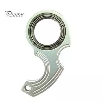 Брелок-спиннер, игрушка-непоседа, алюминиевый сплав, снятие стресса, декомпрессия, взрослые, подростки, тренировка гибкости пальцев, металлический портативный брелок серебряный