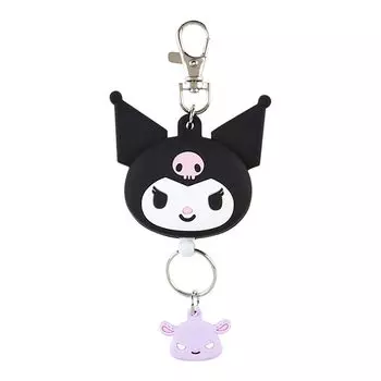 Брелок-талисман Sanrio Reel Kuromi Key Mascot Kuromi xx Персонаж 168858 В форме лица Куроми-тян 13,5 6,1 1,8 см