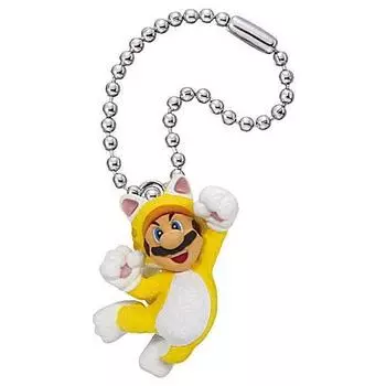Брелок-талисман Tomy Super Mario 3D World Fury World Neko Gacha Gacha Capsule Toy [Takara Arts] + [1. Марио] (один предмет)