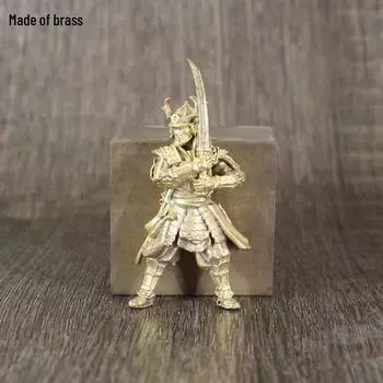 Брелок-украшение в виде солдата из латуни в виде противогаза