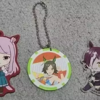 Брелок Uma Musume Gacha с выигрышным билетом на водку Mcqueen