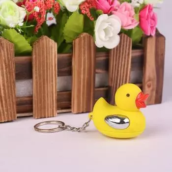 Брелок-утка со светодиодной подсветкой для шуток, забавный гаджет, новинка 1pc