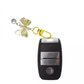 Брелок-узел конфетного цвета, имитация брелок-банта, декор для сумки розовый