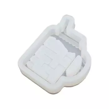 Брелок в форме чашки для напитков, силиконовая форма с отверстием, брелок для ключей, кулон, форма ручной работы, подарок на день Святого Валентина, ювелирные изделия на день рождения