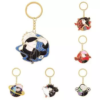 Брелок в стиле аниме дзюдзюцу кайсен Фусигуро Мегуми, мультяшная фигурка Годзё Сатору, подвеска для женщин и мужчин, ювелирные изделия