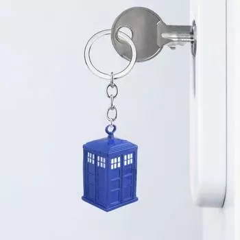 Брелок в виде британской телефонной будки, брелок для ключей с памятными вещами из культуры, металлические аксессуары, подарочный брелок в виде сувенира из Великобритании