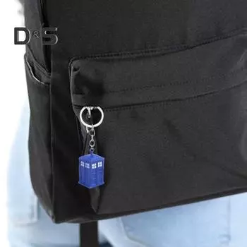 Брелок в виде британской телефонной будки, культурные памятные вещи, брелок, металлические аксессуары, британский сувенир, подарочный брелок, украшение на сумку через плечо, подвеска синий