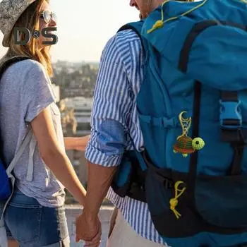 Брелок в виде черепахи. Вязаный кулон с хорошей детализацией. Реалистичный мягкий из нержавеющей стали. Изысканное ручное украшение для сумки. Подвеска для хранения ключей. Держатель для ключей. Брелок в виде черепахи. Tortoise