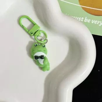 Брелок в виде лягушки из мультфильма, милый кулон, автомобильный брелок, рюкзак, украшение, сумка, подвеска, ювелирные изделия, подарок as the picture