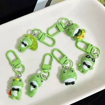 Брелок в виде лягушки из мультфильма, милый кулон, автомобильный брелок, рюкзак, украшение, сумка, подвеска, ювелирные изделия, подарок as the picture