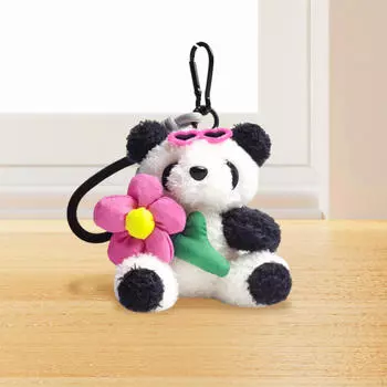 Брелок в виде мультяшного животного, очаровательная милая кукла для женщин, подарок на выпускной роза розовый