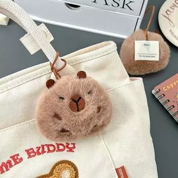 Брелок в виде мультяшной капибары, забавная и удобная сумка-подвеска, персонализированная подвеска для новорожденных, сумки и аксессуары