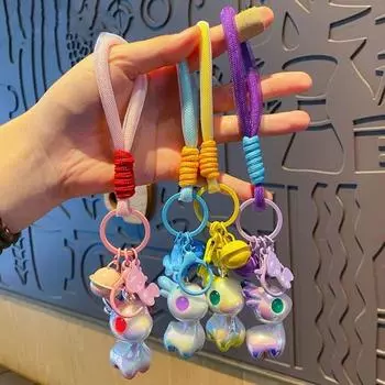 Брелок в виде оленя из мультфильма «Пятнистый олень», кукла, сумка, кулон, модный брелок для автомобиля, школьный портфель розовый