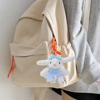 Брелок в виде плюшевого кролика для девочек и мальчиков, плюшевая кукла, подвеска, мини-кошелек в виде кролика, подарочный брелок для ключей, сумка, аксессуары фиолетовый